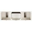 72" Talyn Mahogany Double Vanity - Soft White - Undermount - Rectangle - Carrara Marble - 8", , large image number 4
