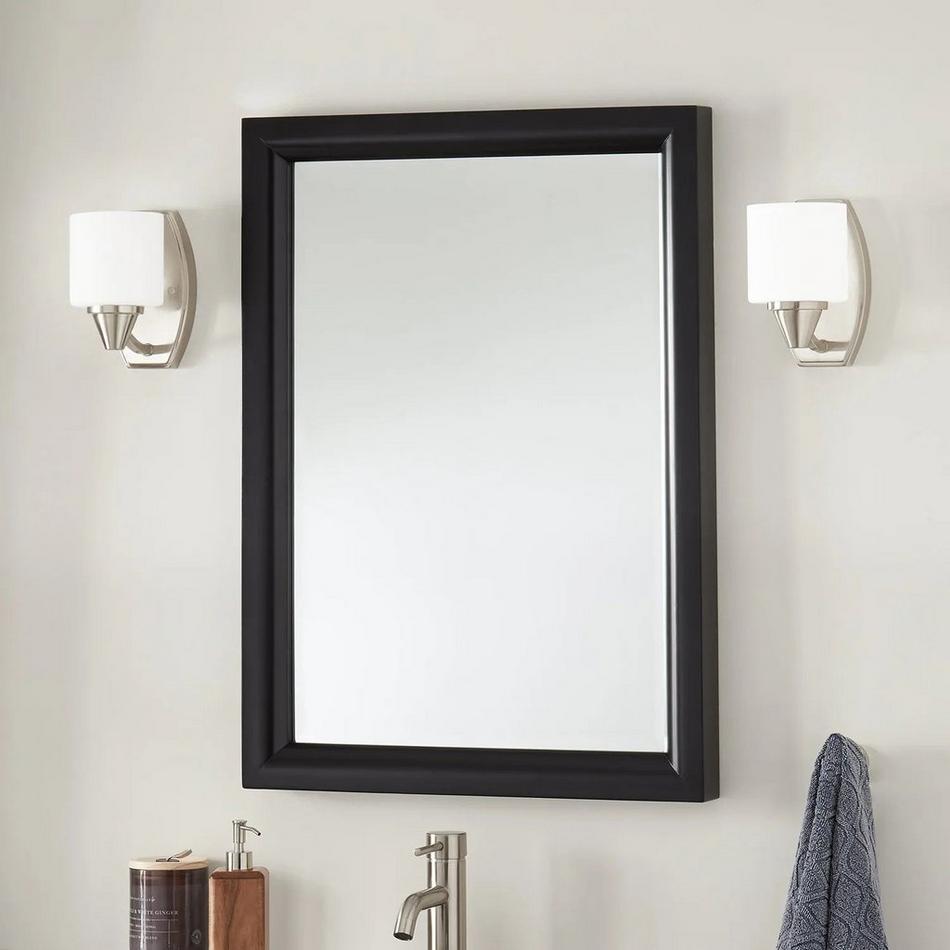 Talyn Mahogany Vanity Mirror - Black, , large image number 0