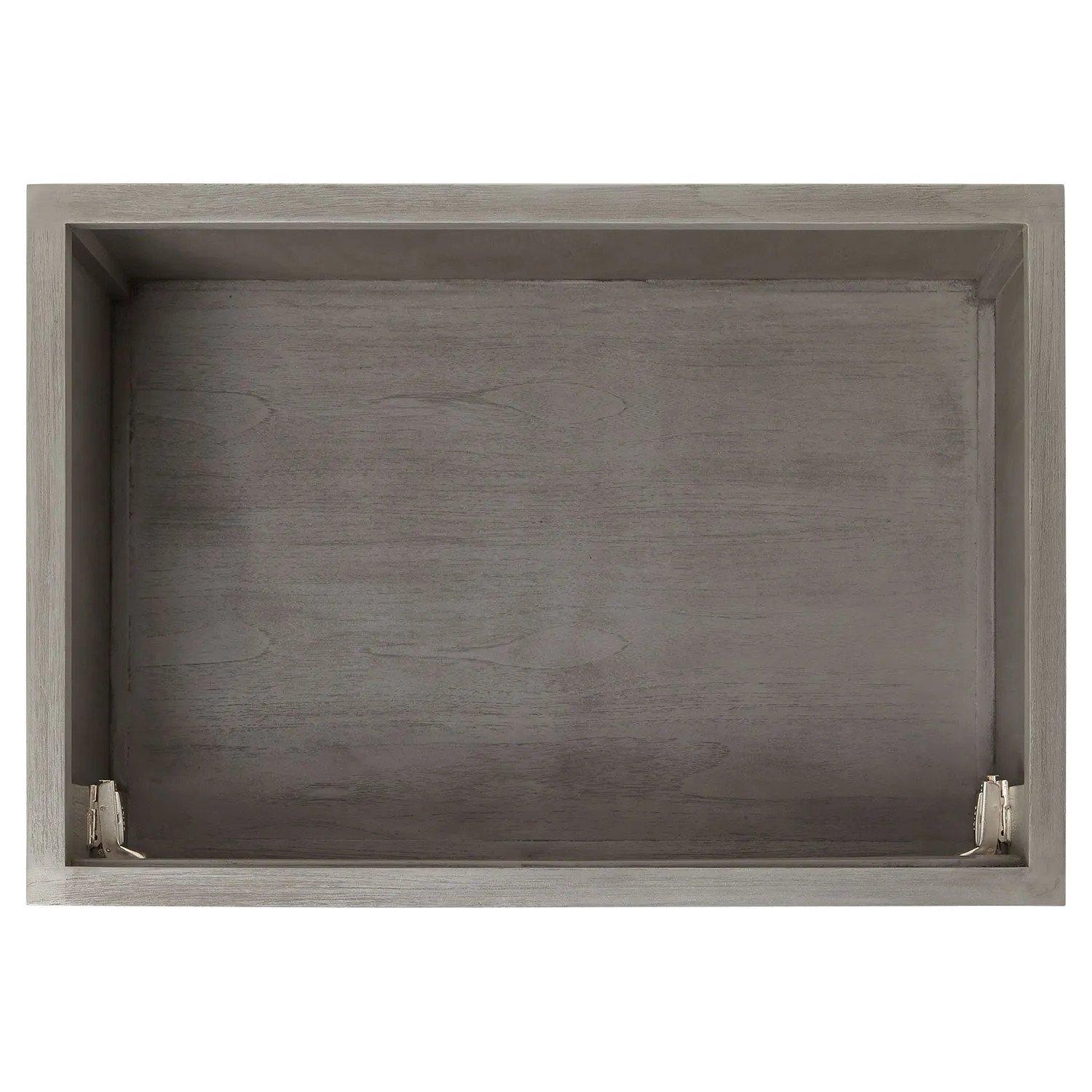 30" Dickson Teak Vanity - Gray Wash - Vanity Cabinet Only | Signature ...