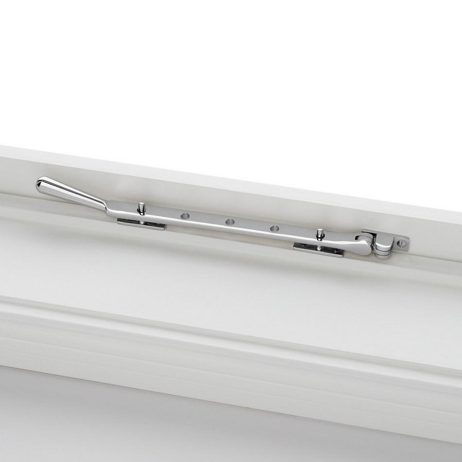 10" Casement Window Stay - Brass - Polished Chrome, , large image number 1