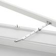 10" Casement Window Stay - Brass - Polished Chrome, , large image number 0