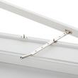 12" Casement Window Stay - Brass - Polished Nickel, , large image number 0