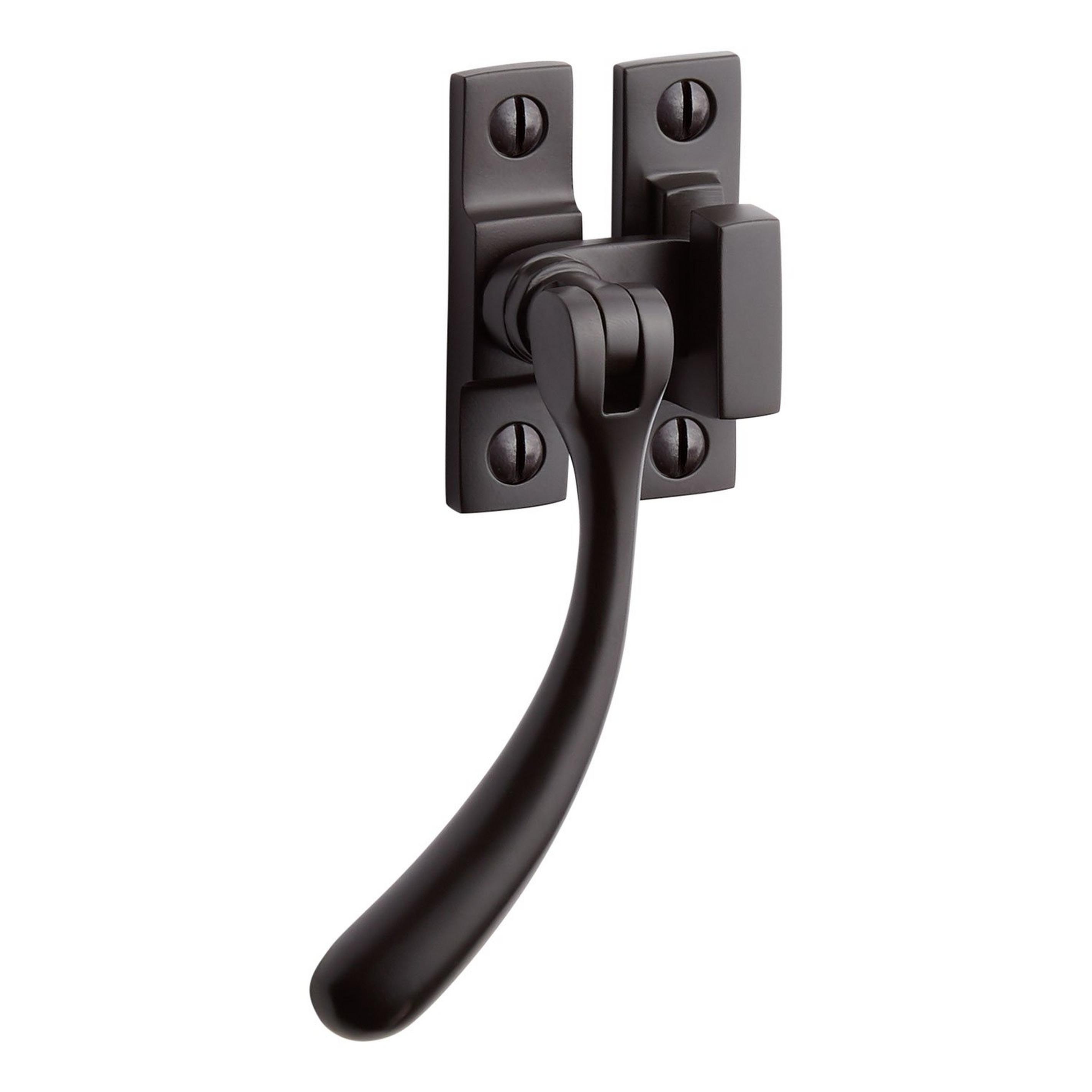 Curved Casement Window Latch Bronze Aged Bronze Signature Hardware