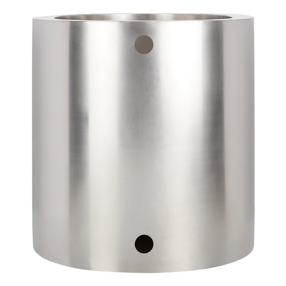 48" Raksha Stainless Steel Japanese Soaking Tub - Brushed Nickel Drain Kit, , large image number 3