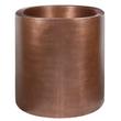 48" Raksha Hammered Copper Japanese Soaking Tub - Black Drain Kit with Foam, , large image number 1