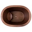 48" Raksha Hammered Copper Japanese Soaking Tub - Black Drain Kit with Foam, , large image number 3