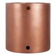 48" Raksha Hammered Copper Japanese Soaking Tub - White Drain Kit with Foam, , large image number 3