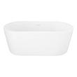 51" Boone Acrylic Freestanding Tub - Tap Deck - White Drain Kit with Foam, , large image number 1