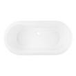 51" Boone Acrylic Freestanding Tub - Tap Deck - White Drain Kit with Foam, , large image number 4