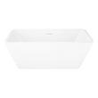 53" Baxter Acrylic Freestanding Tub - White Drain Kit with Foam, , large image number 1