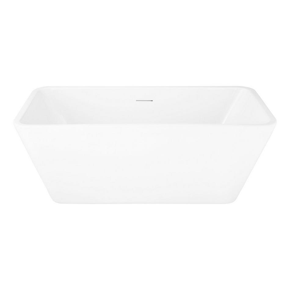 53" Baxter Acrylic Freestanding Tub - White Drain Kit with Foam, , large image number 1