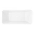 53" Baxter Acrylic Freestanding Tub - White Drain Kit with Foam, , large image number 3