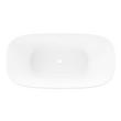67" Lindsey Acrylic Freestanding Tub - White Drain Kit with Foam, , large image number 3