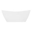 67" Renlo Acrylic Freestanding Tub - White Drain Kit with Foam, , large image number 2