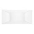 71" Renlo Acrylic Freestanding Tub - White Drain Kit with Foam, , large image number 3