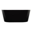 59" Eden Black Acrylic Freestanding - White Drain Kit with Foam, , large image number 2