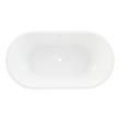59" Eden Black Acrylic Freestanding - White Drain Kit with Foam, , large image number 3