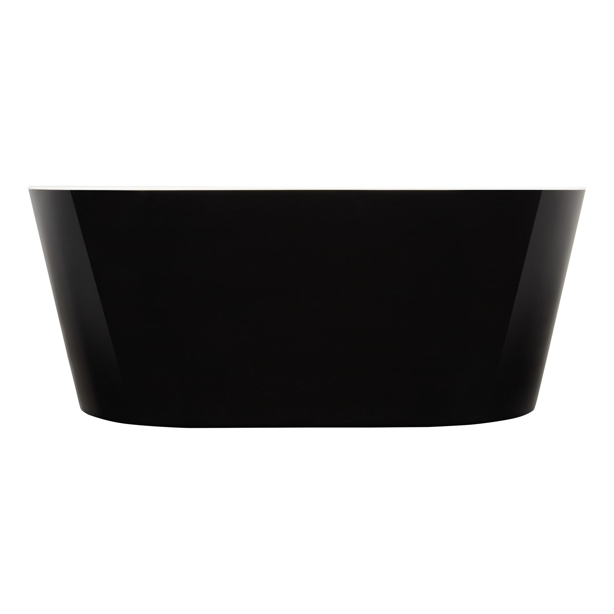 67" Eden Black Acrylic Freestanding Tub Signature Hardware