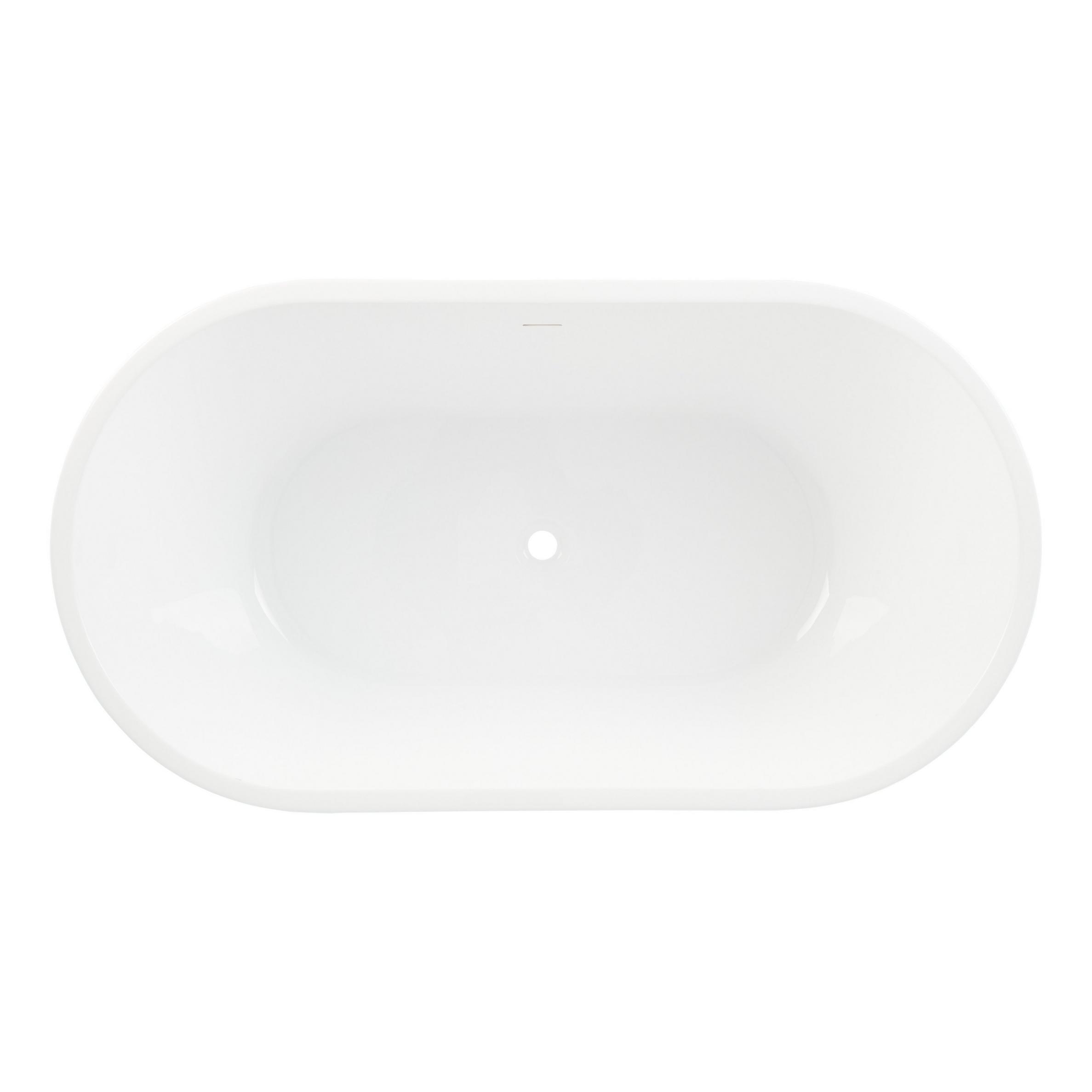 67" Eden Black Acrylic Freestanding Tub Signature Hardware