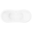 63" Rosalind Acrylic Pedestal Tub - Tap Deck - Chrome Drain Kit, , large image number 3