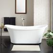 67" Kepler Acrylic Freestanding Tub - White Drain Kit with Foam, , large image number 0