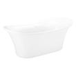 67" Kepler Acrylic Freestanding Tub - White Drain Kit with Foam, , large image number 1