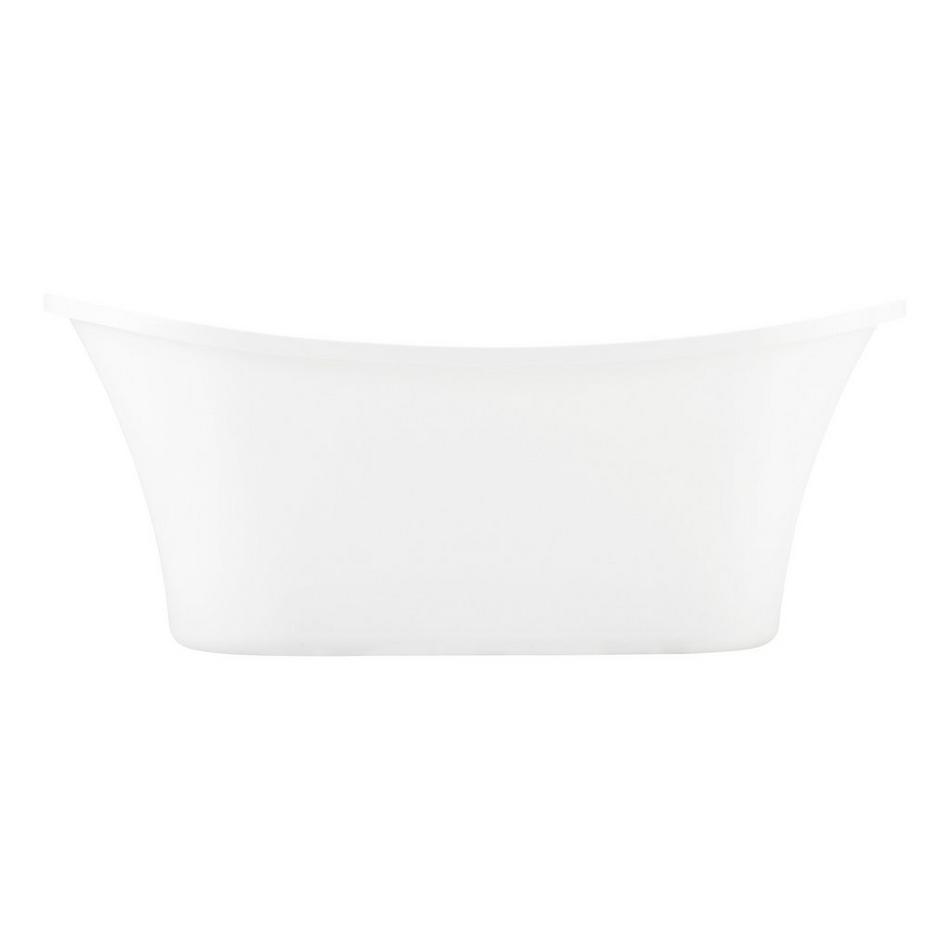 67" Kepler Acrylic Freestanding Tub - White Drain Kit with Foam, , large image number 2