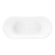 67" Kepler Acrylic Freestanding Tub - White Drain Kit with Foam, , large image number 3