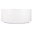 55" Dempsey Round Acrylic Freestanding Tub - White Drain Kit with Foam, , large image number 2