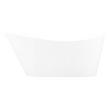 67" Saunders Acrylic Freestanding Tub - White Drain Kit with Foam, , large image number 2