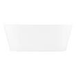 61" Leith Acrylic Freestanding Tub - White Drain Kit with Foam, , large image number 2