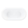 61" Leith Acrylic Freestanding Tub - White Drain Kit with Foam, , large image number 3