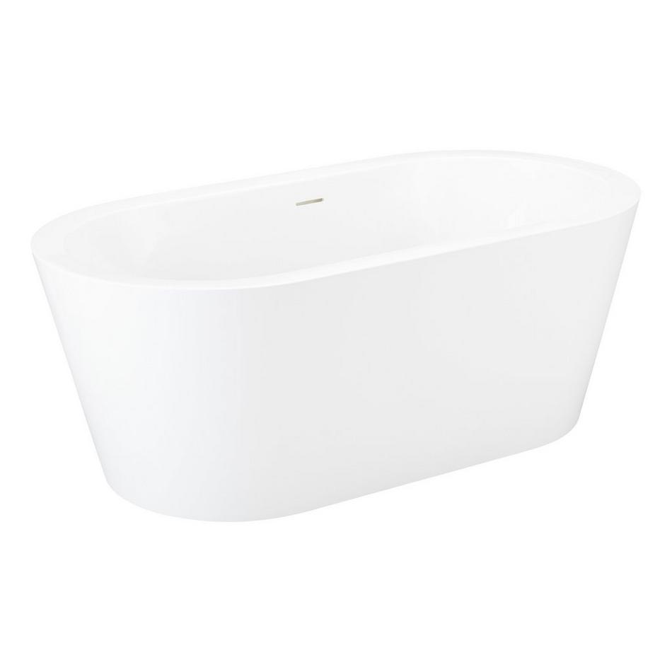 70" Leith Acrylic Freestanding Tub - White Drain Kit with Foam, , large image number 1