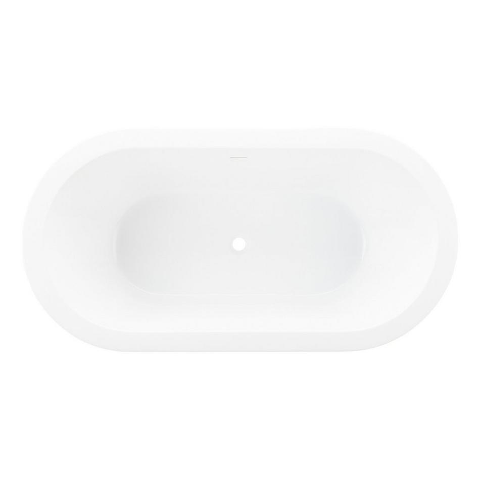 70" Leith Acrylic Freestanding Tub - White Drain Kit with Foam, , large image number 3