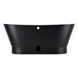 67" Kateryn Bateau Cast Iron Skirted Tub - Black - Black Daisy Wheel Overflow, , large image number 2