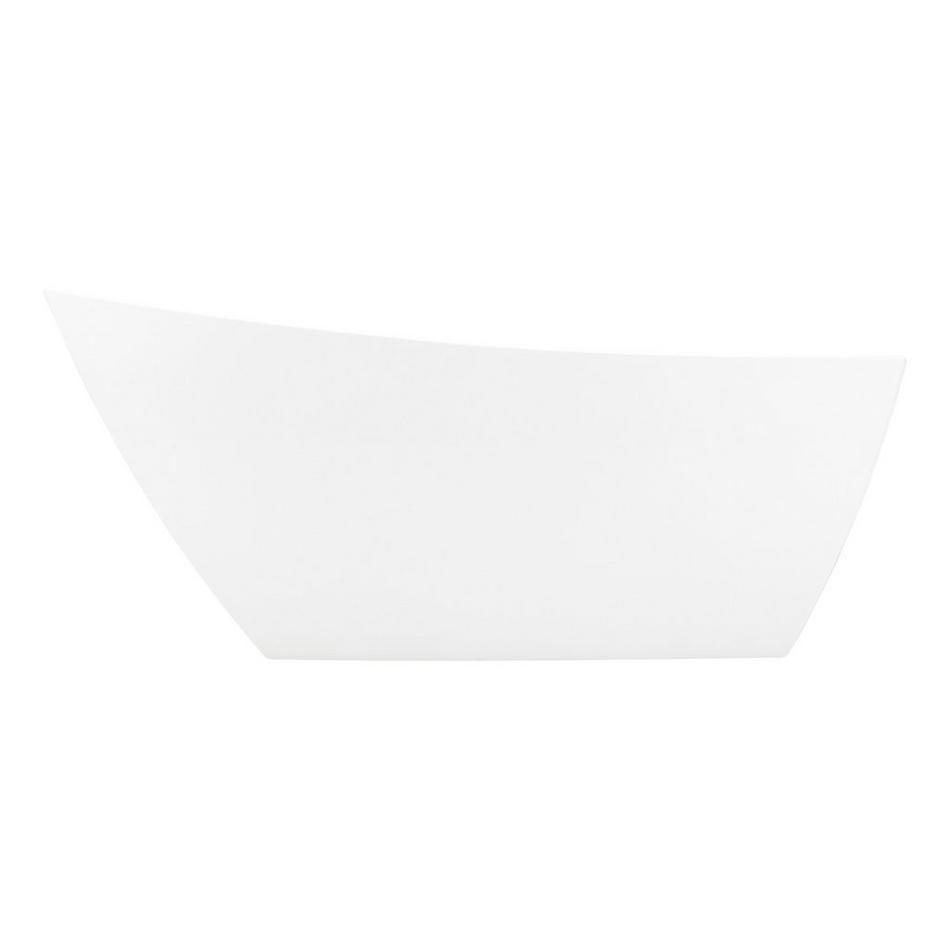 67" Glendora Acrylic Freestanding Tub - White Drain Kit with Foam, , large image number 2