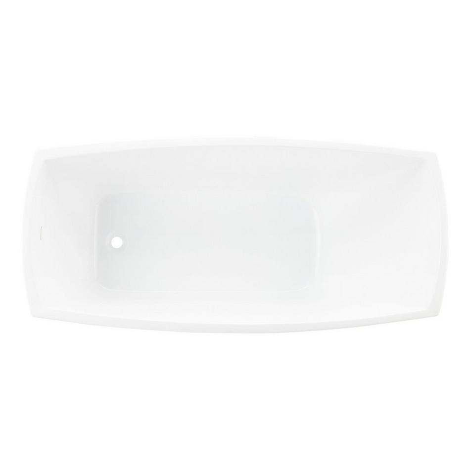 67" Glendora Acrylic Freestanding Tub - White Drain Kit with Foam, , large image number 3