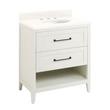 30" Burfield Vanity for Undermount Sink - White - Arctic White 8" - White Sink, , large image number 0