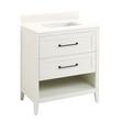 30" Burfield Vanity for Rectangular Undermount Sink - White - Arctic White No Hole - White Sink, , large image number 0