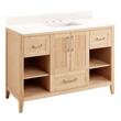48" Burfield Vanity for Rect Undermount Sink - Natural Bamboo - Arctic White 8" - White Sink, , large image number 0