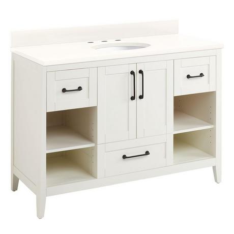 48" Burfield Vanity for Undermount Sink - White