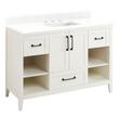 48" Burfield Vanity for Rectangular Undermount Sink - White - Feathered White 8" - White Sink, , large image number 0