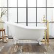 57" Erica Cast Iron Clawfoot Tub - Imperial Feet, , large image number 0