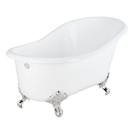 57" Erica Cast Iron Clawfoot Tub - Imperial Feet