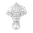 57" Erica Cast Iron Clawfoot Tub - Chrome Imperial Feet - Rolled Rim and No Holes-Daisy Wheel Drain, , large image number 2