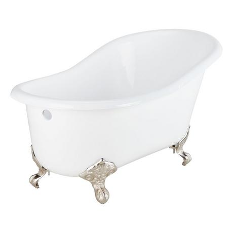 57" Erica Cast Iron Clawfoot Tub - Imperial Feet