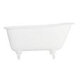 53" Carine Cast Iron Swedish Slipper Tub Rolled Rim - Ball & Claw Feet, , large image number 2