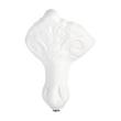 66" Goodwin Cast Iron Slipper Clawfoot Tub - White Feet/Tap Deck/7" Tap Holes - Daisy Wheel Overflow, , large image number 3