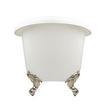69" Rosalind Acrylic Clawfoot Tub - Roll Top - Imperial Feet, , large image number 2