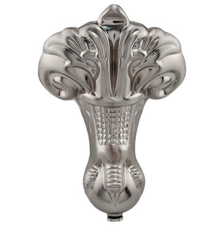 69" Rosalind Acrylic Soaking Double Slipper Clawfoot Tub with Tap Deck and Imperial Feet